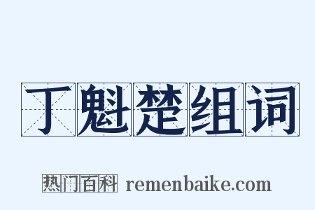 丁魁楚组词是什么意思的图片